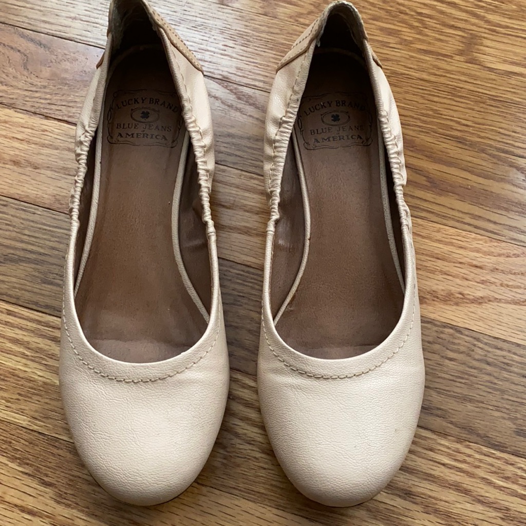 Lucky Brand Nude Wedges Size 7b37
